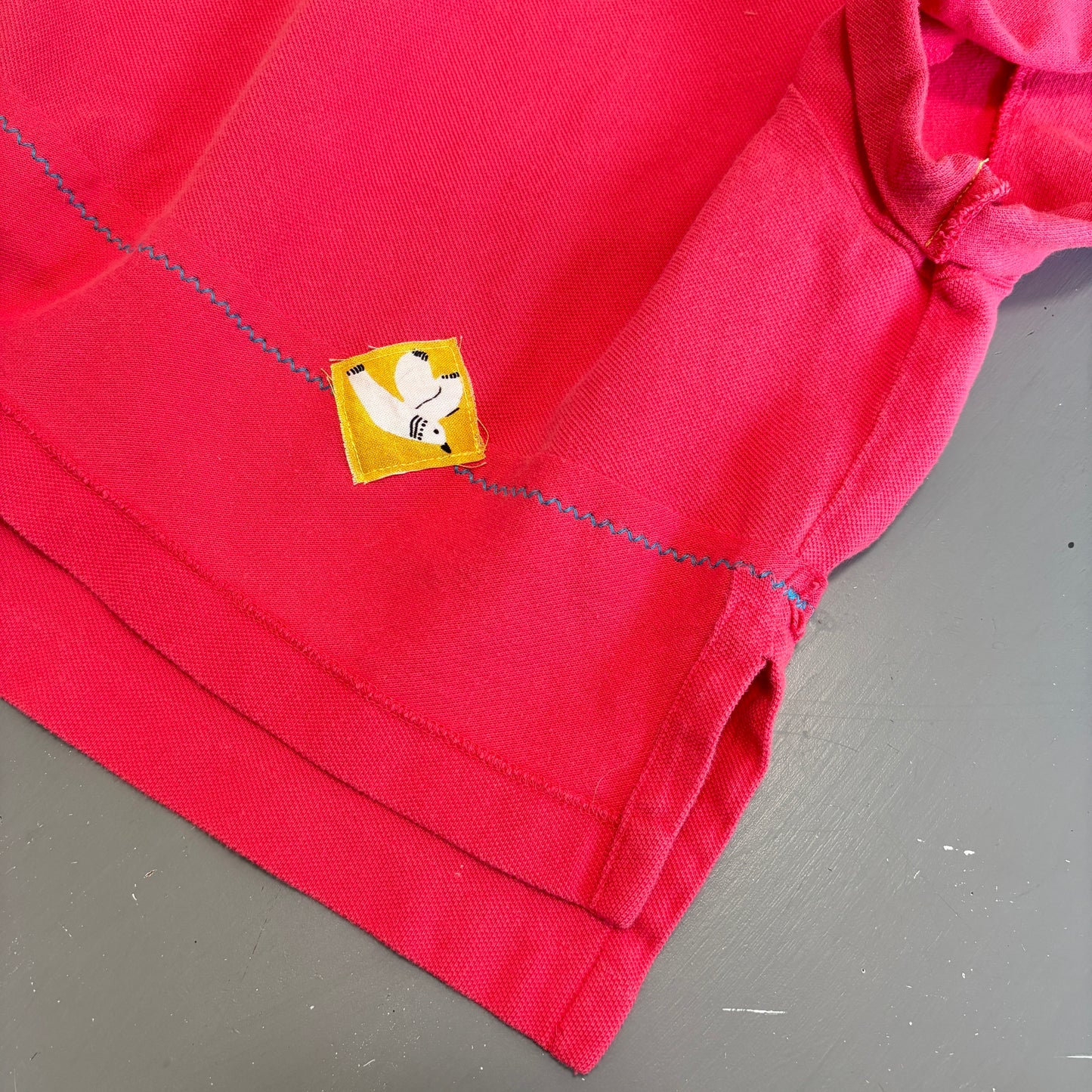 Funky Argyle Patched Polo - M/L